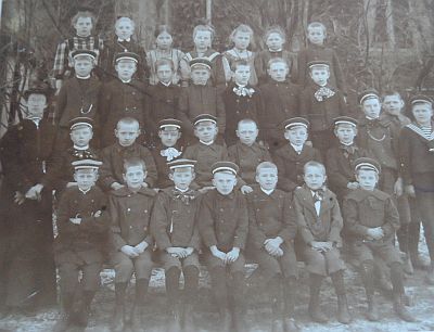 Mittelschule Freiburg (Elbe) Schulklasse 5 im Jahr 1907