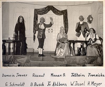Mittelschule Freiburg (Elbe) 1956 Theateraufführung Minna von Barnhelm