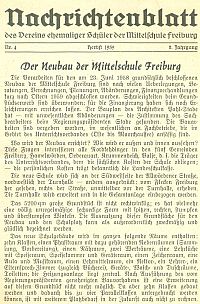 Mittelschule Freiburg (Elbe) Verein ehemaliger Schüler Mitteilungsblatt 4