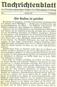 Mittelschule Freiburg (Elbe) Verein ehemaliger Schüler Mitteilungsblatt 6