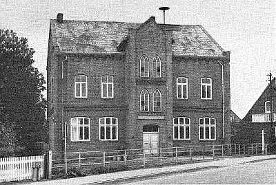 Mittelschule Freiburg (Elbe) Das alte Gebaeude ca 1958