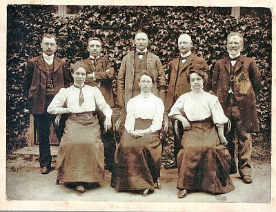 Lehrerkollegium 1909 Mittelschule Freiburg (Elbe)